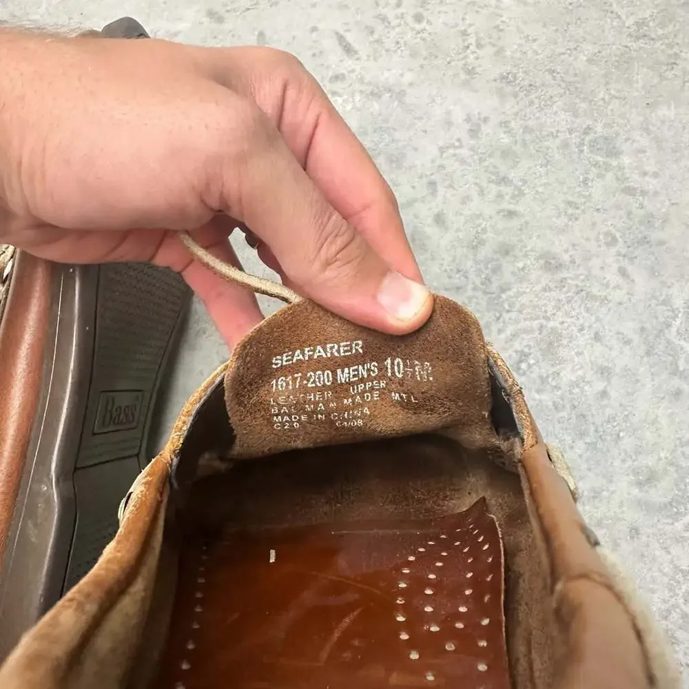 G.H. Bass Seafarer Leather Boat Shoes - 10.5 M